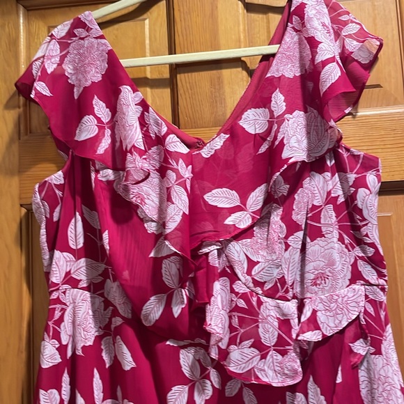 Floral Red Dress - Picture 2 of 5